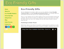 Tablet Screenshot of ecofriendlygifts.co.za